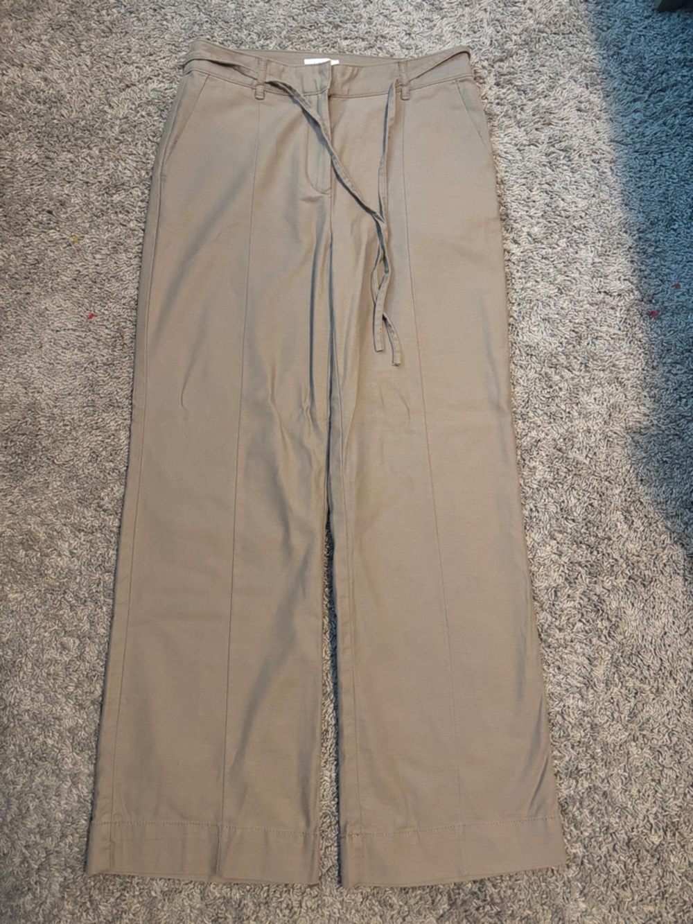 LOFT Wide-Leg Pants in Light Khaki